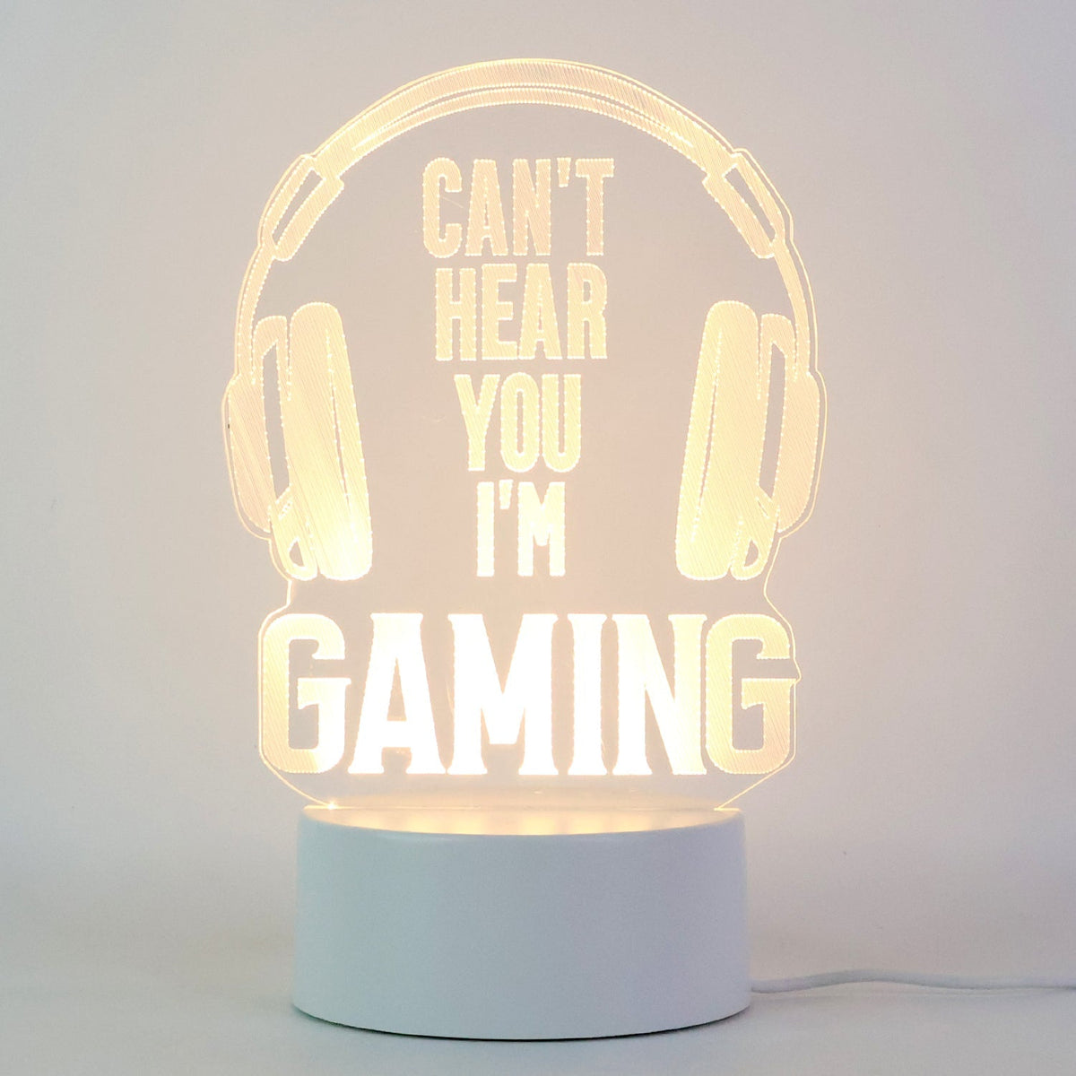 3D Acrylic LED Night Lamps – (1 Pc / Mix Design)