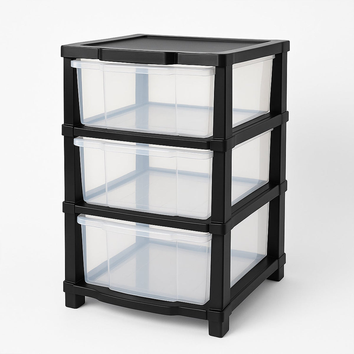 3-Layer Classic Transparent Drawer Storage Organizer